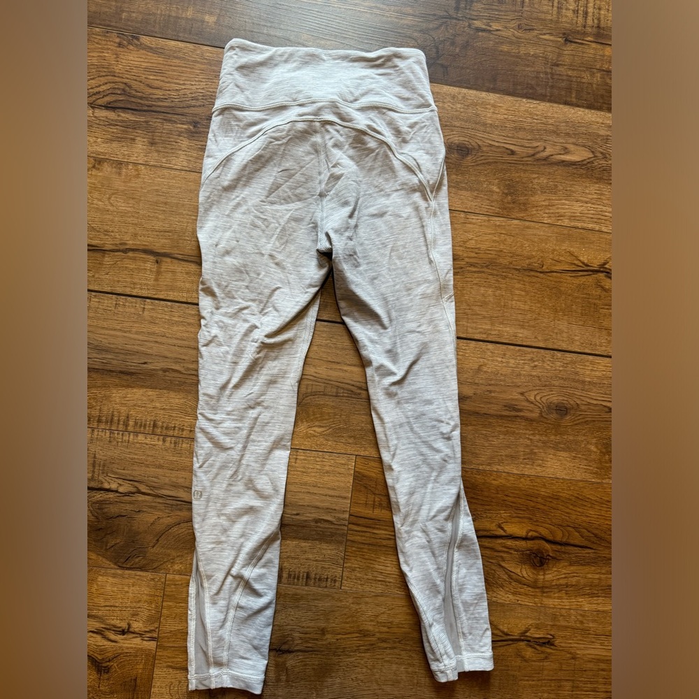 Lululemon white Zipper Leggings